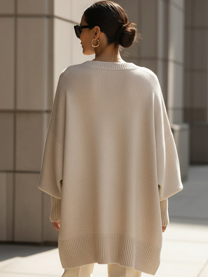 Astrid | Women's Oversized Crewneck Knit Sweater