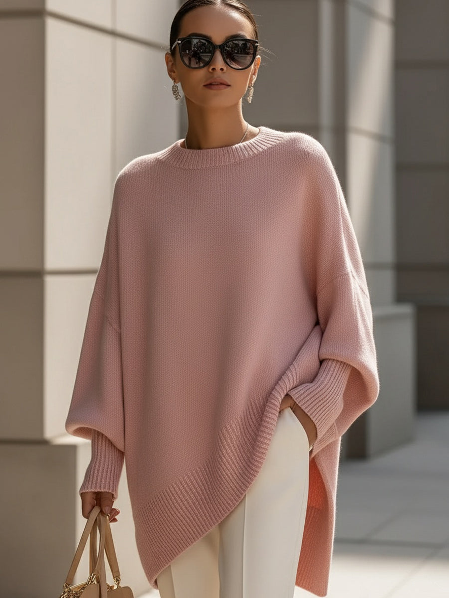 Astrid | Women's Oversized Crewneck Knit Sweater