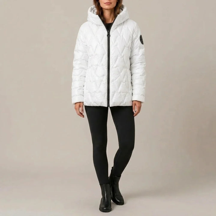 Odile | Women's High-Neck Padded Hooded Puffer Coat
