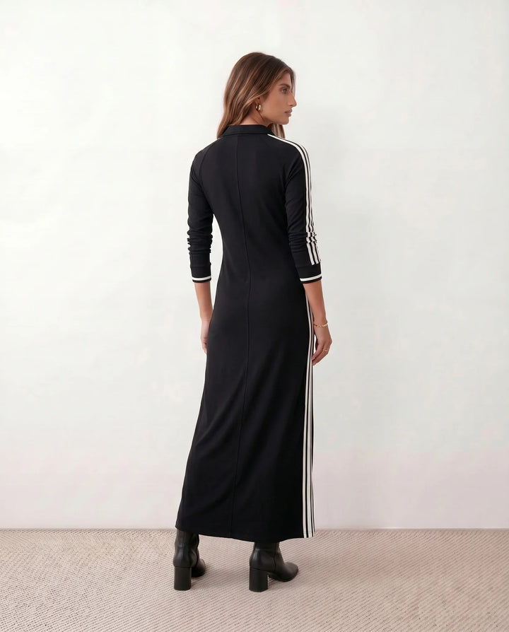 Leonie | Women's Striped Button Front Maxi Dress