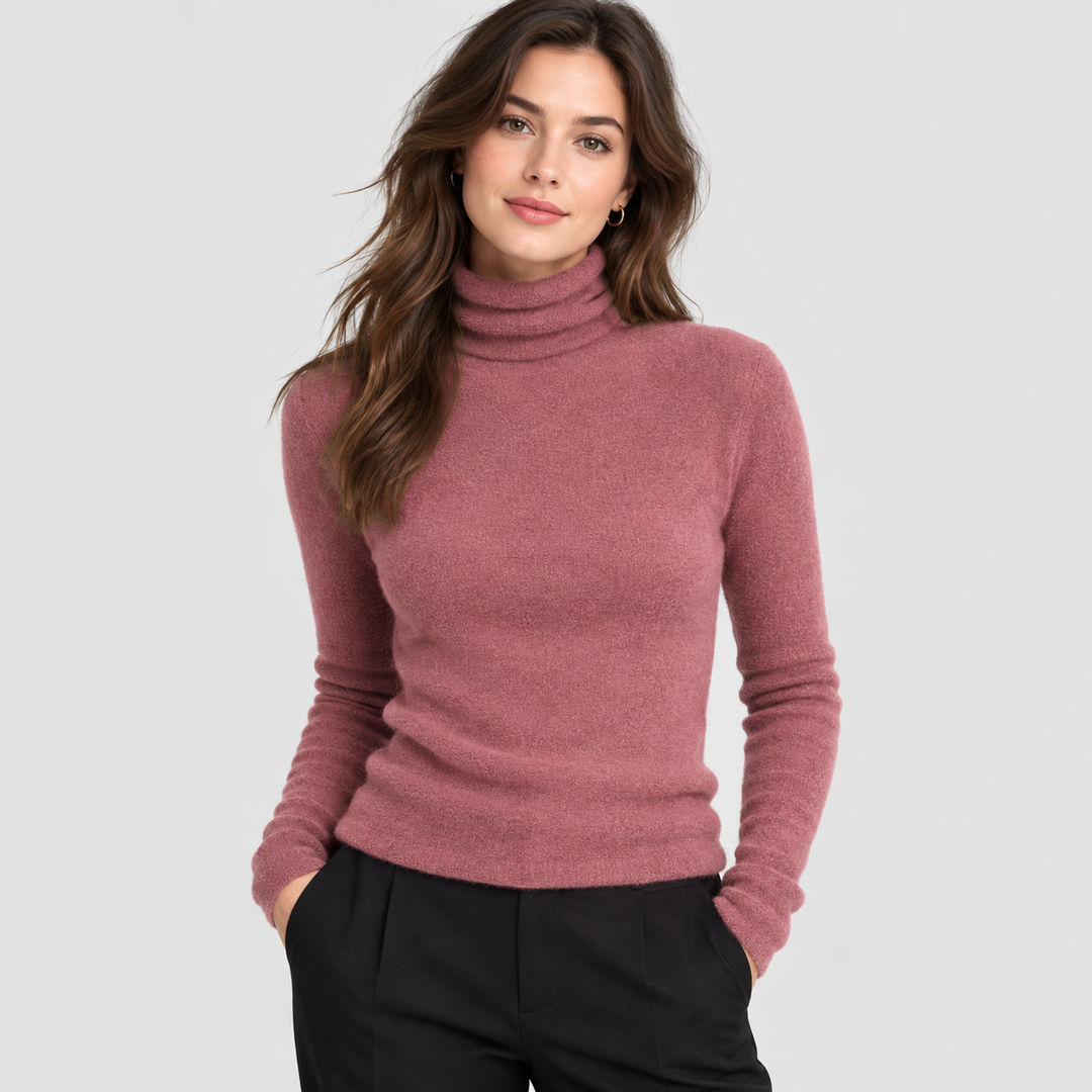 Noemie | Women's Wool Cashmere Turtleneck Sweater