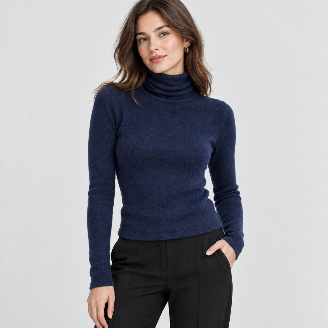 Noemie | Women's Wool Cashmere Turtleneck Sweater
