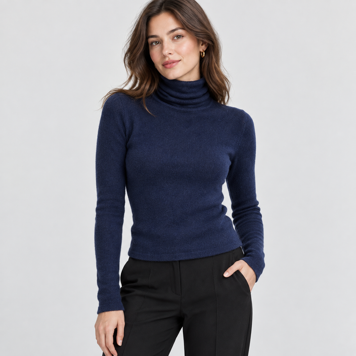 Noemie | Women's Wool Cashmere Turtleneck Sweater