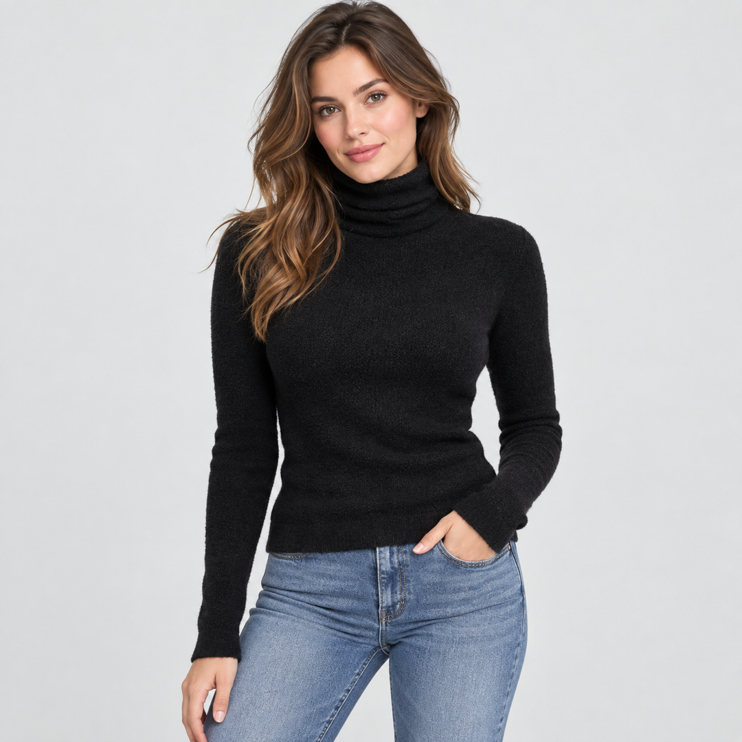 Noemie | Women's Wool Cashmere Turtleneck Sweater
