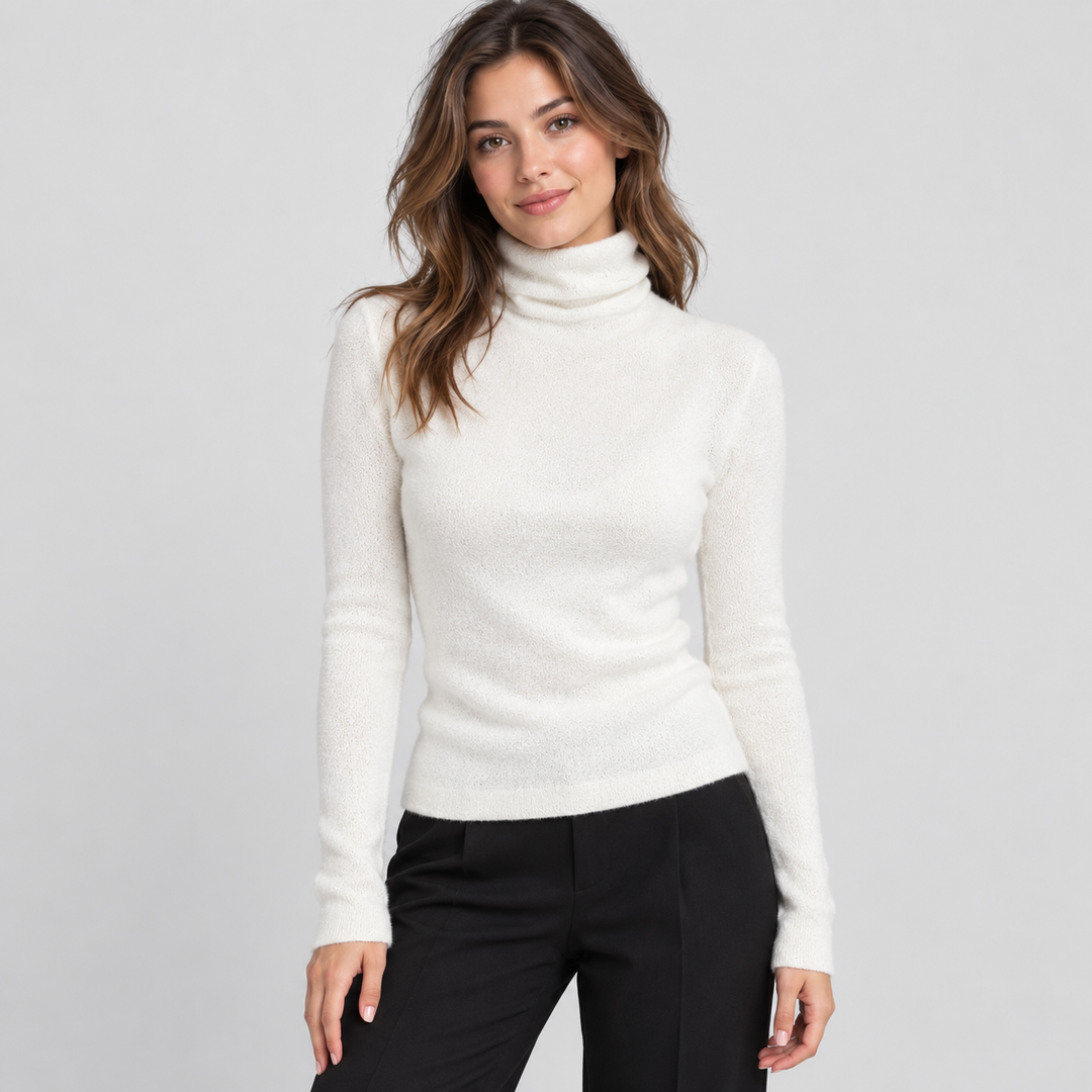 Noemie | Women's Wool Cashmere Turtleneck Sweater