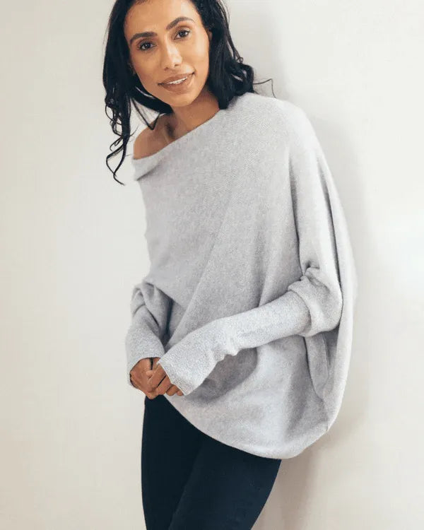 Maisie | Women's Asymmetric Cashmere Blend Jumper