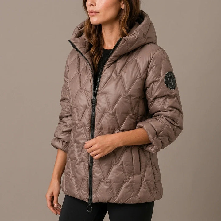 Odile | Women's High-Neck Padded Hooded Puffer Coat