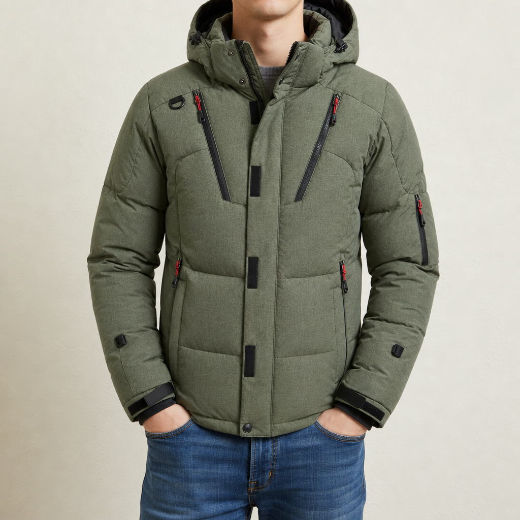 Rhys | Men's Hooded Down Puffer Jacket