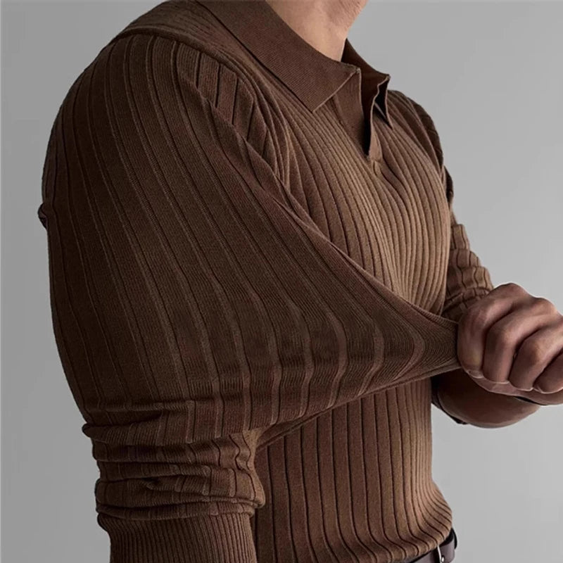 Emrys | Men's Bamboo Knit Polo Sweater