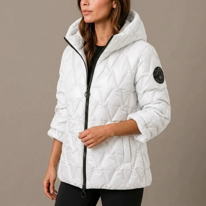 Odile | Women's High-Neck Padded Hooded Puffer Coat