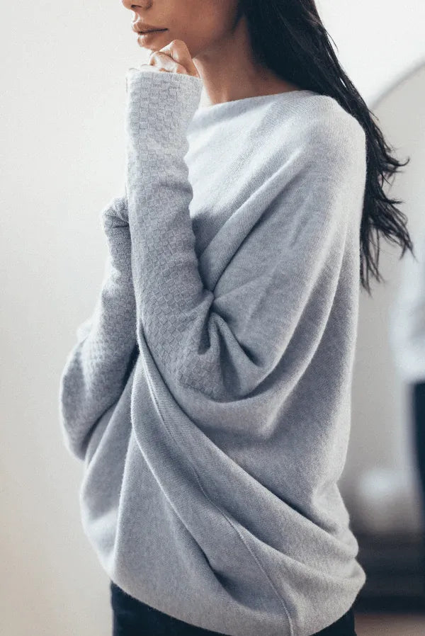 Maisie | Women's Asymmetric Cashmere Blend Jumper