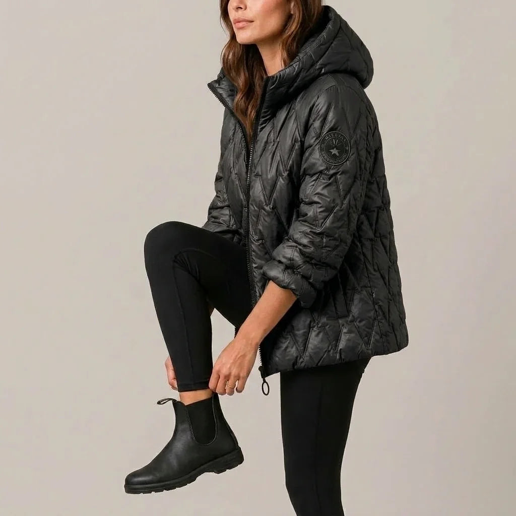 Odile | Women's High-Neck Padded Hooded Puffer Coat