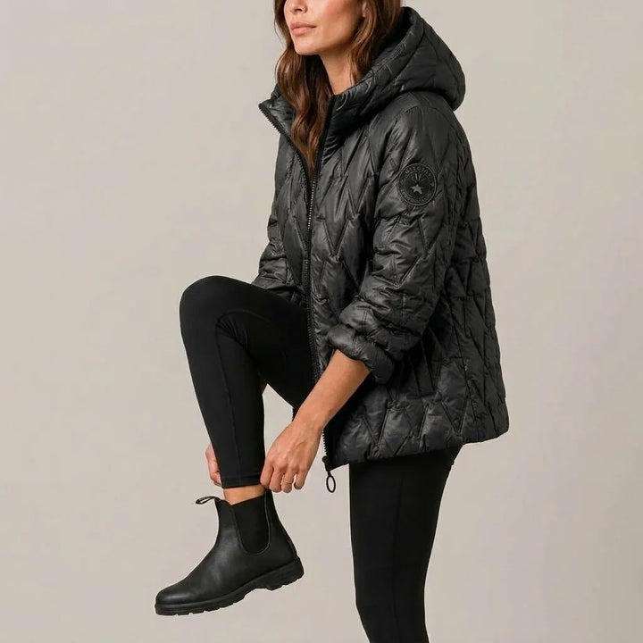 Odile | Women's High-Neck Padded Hooded Puffer Coat