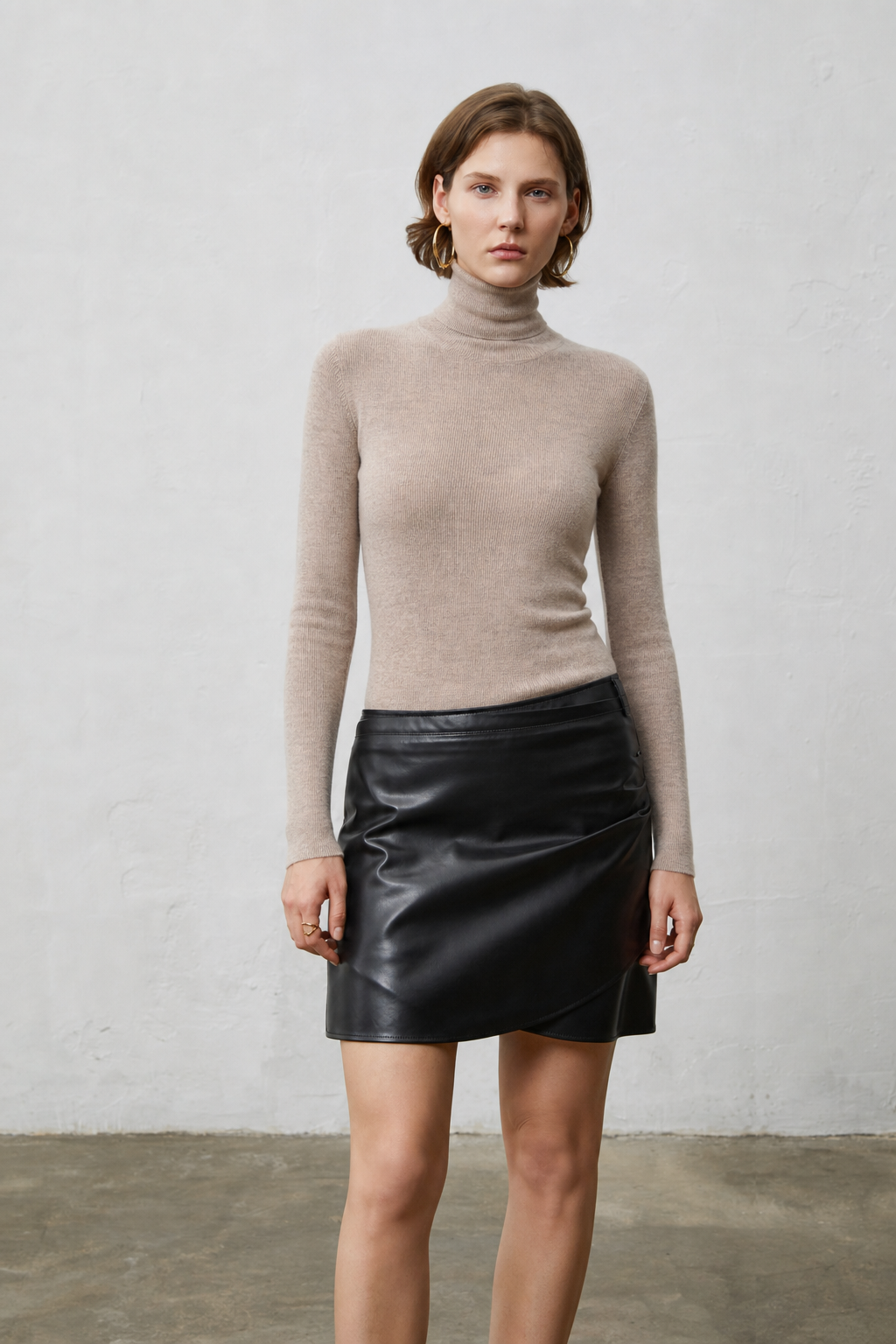Lavinia | Women's Cashmere Ribbed Turtleneck Sweater
