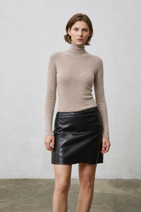 Lavinia | Women's Cashmere Ribbed Turtleneck Sweater
