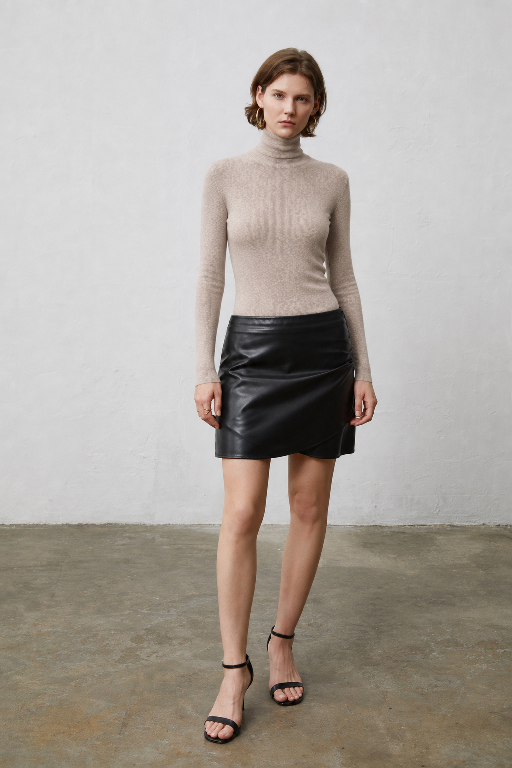 Lavinia | Women's Cashmere Ribbed Turtleneck Sweater
