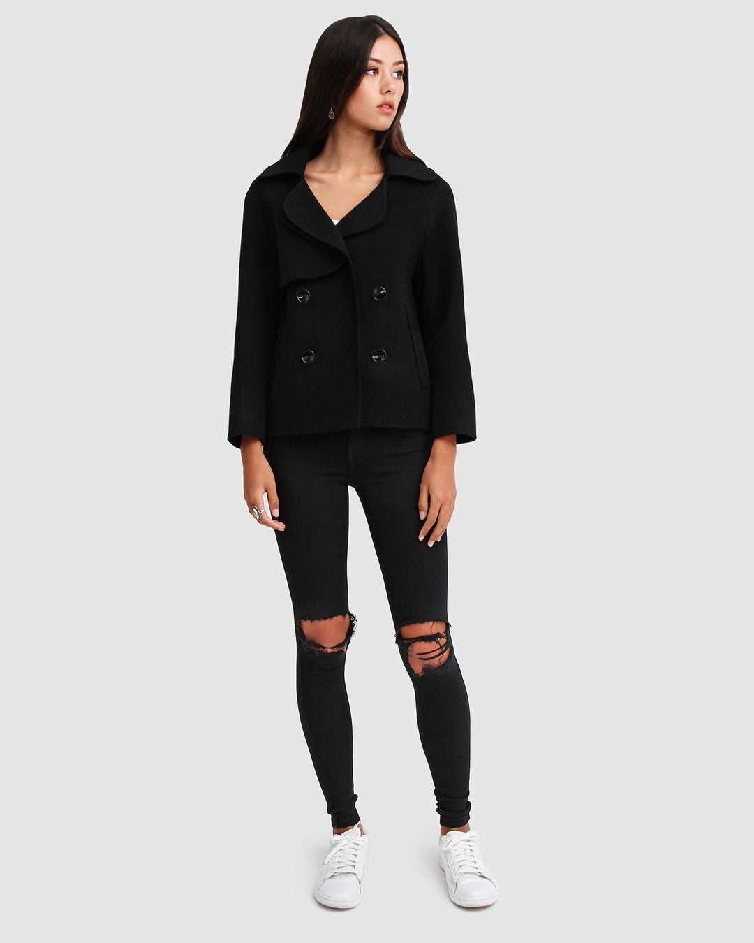 Constance | Women's Double Breasted Peacoat