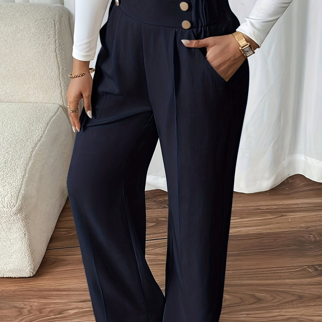 Frankie | Women's High Waist Straight Leg Trousers
