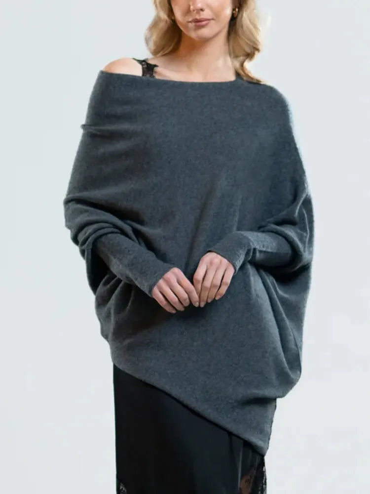 Maisie | Women's Asymmetric Cashmere Blend Jumper