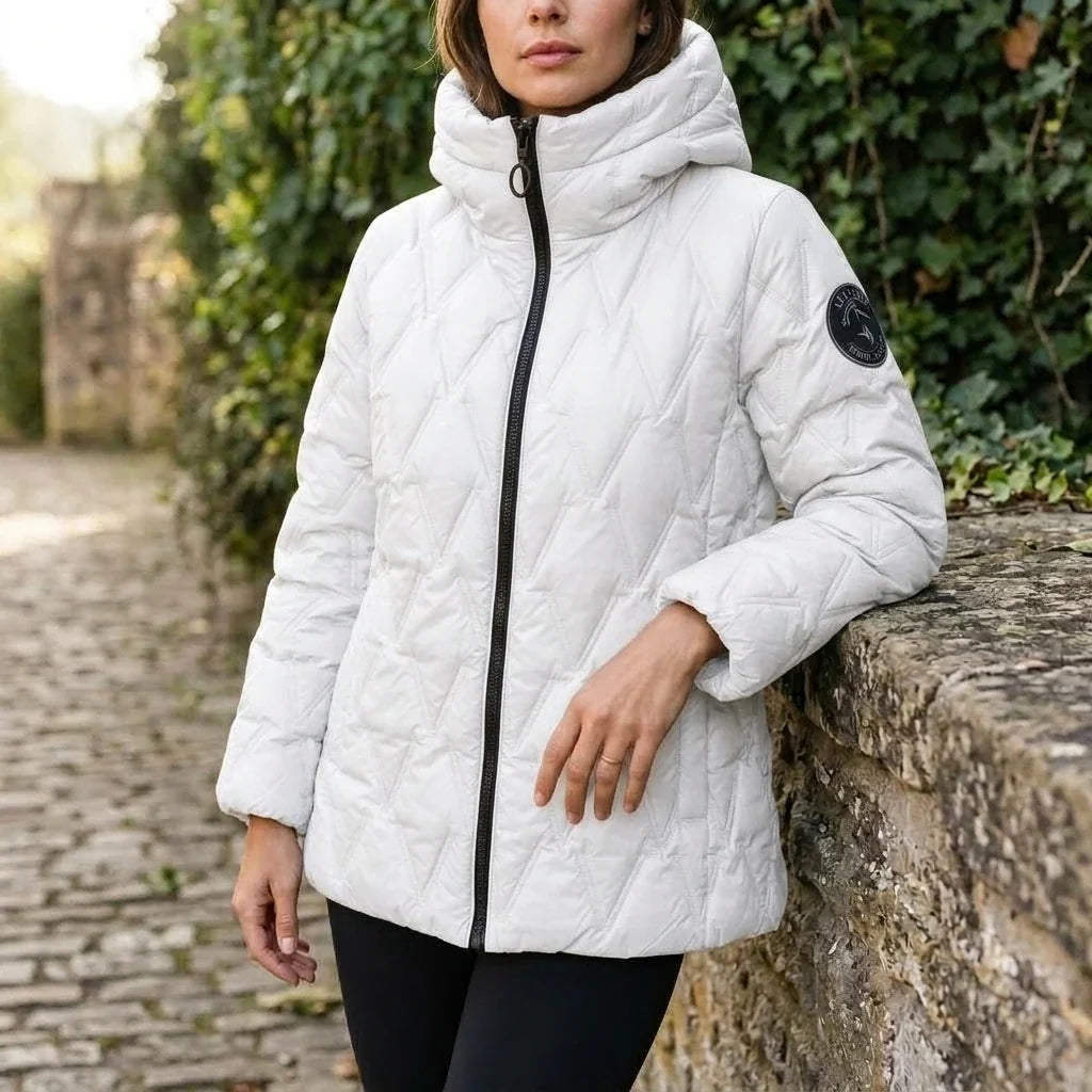 Odile | Women's High-Neck Padded Hooded Puffer Coat