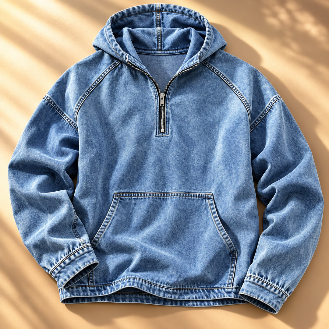 Reid | Men's Vintage-Wash Zip Hoodie