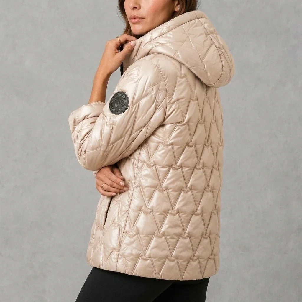 Odile | Women's High-Neck Padded Hooded Puffer Coat