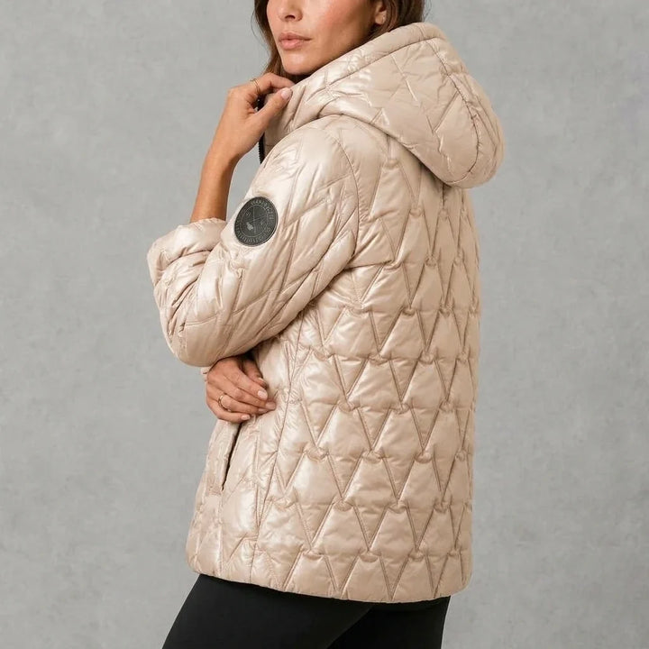 Odile | Women's High-Neck Padded Hooded Puffer Coat