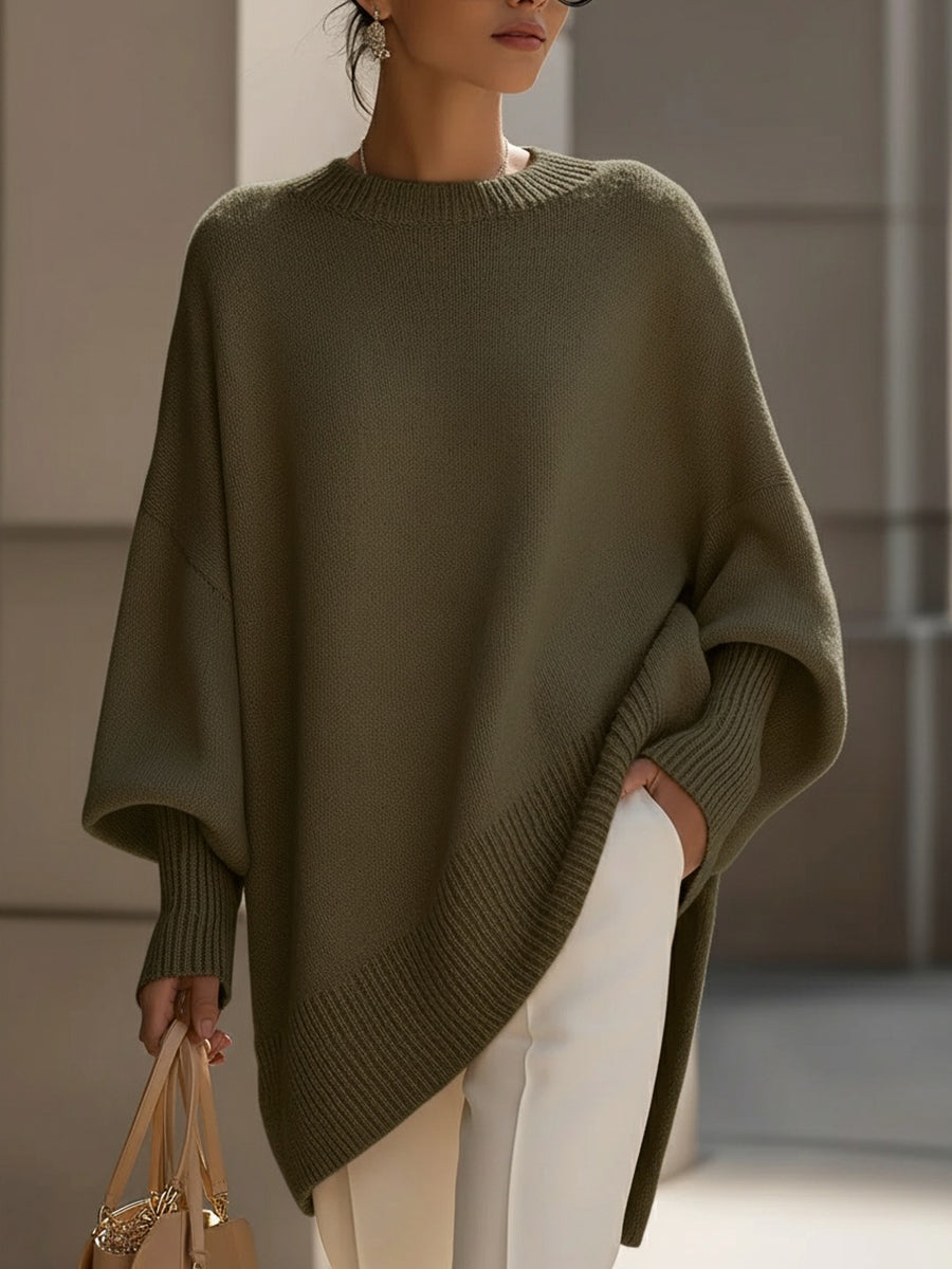Astrid | Women's Oversized Crewneck Knit Sweater
