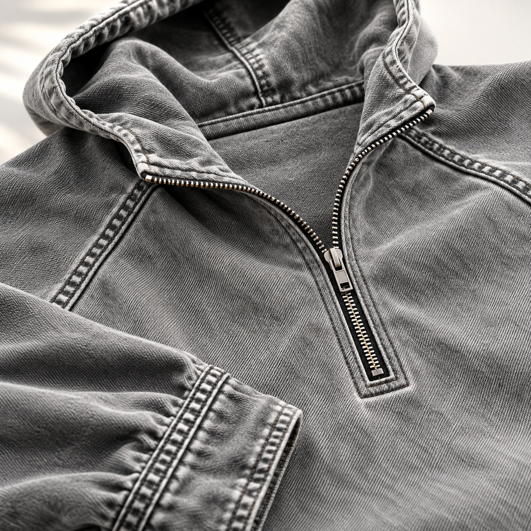 Reid | Men's Vintage-Wash Zip Hoodie