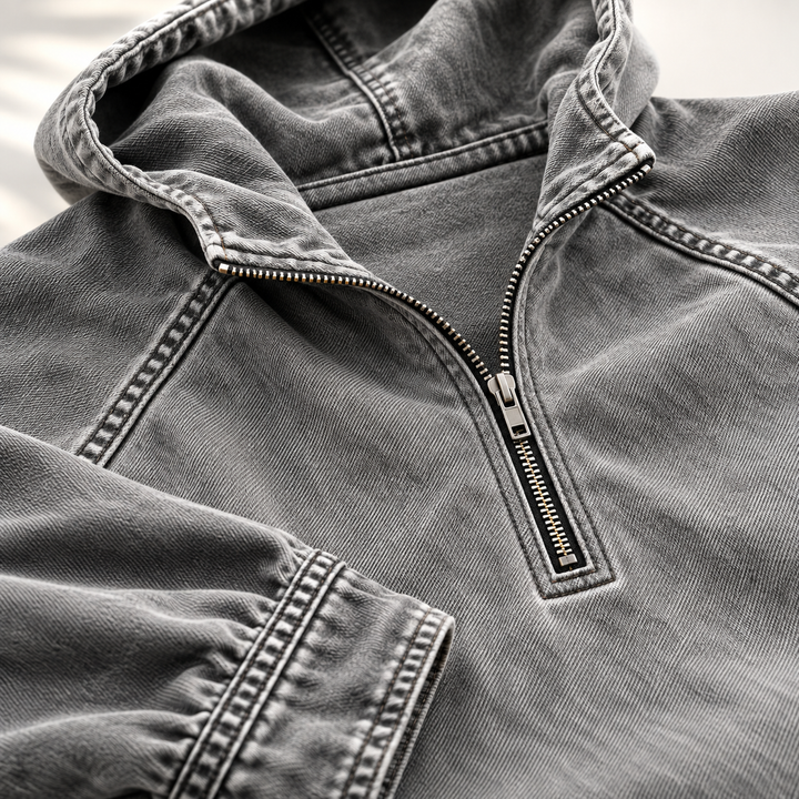 Reid | Men's Vintage-Wash Zip Hoodie