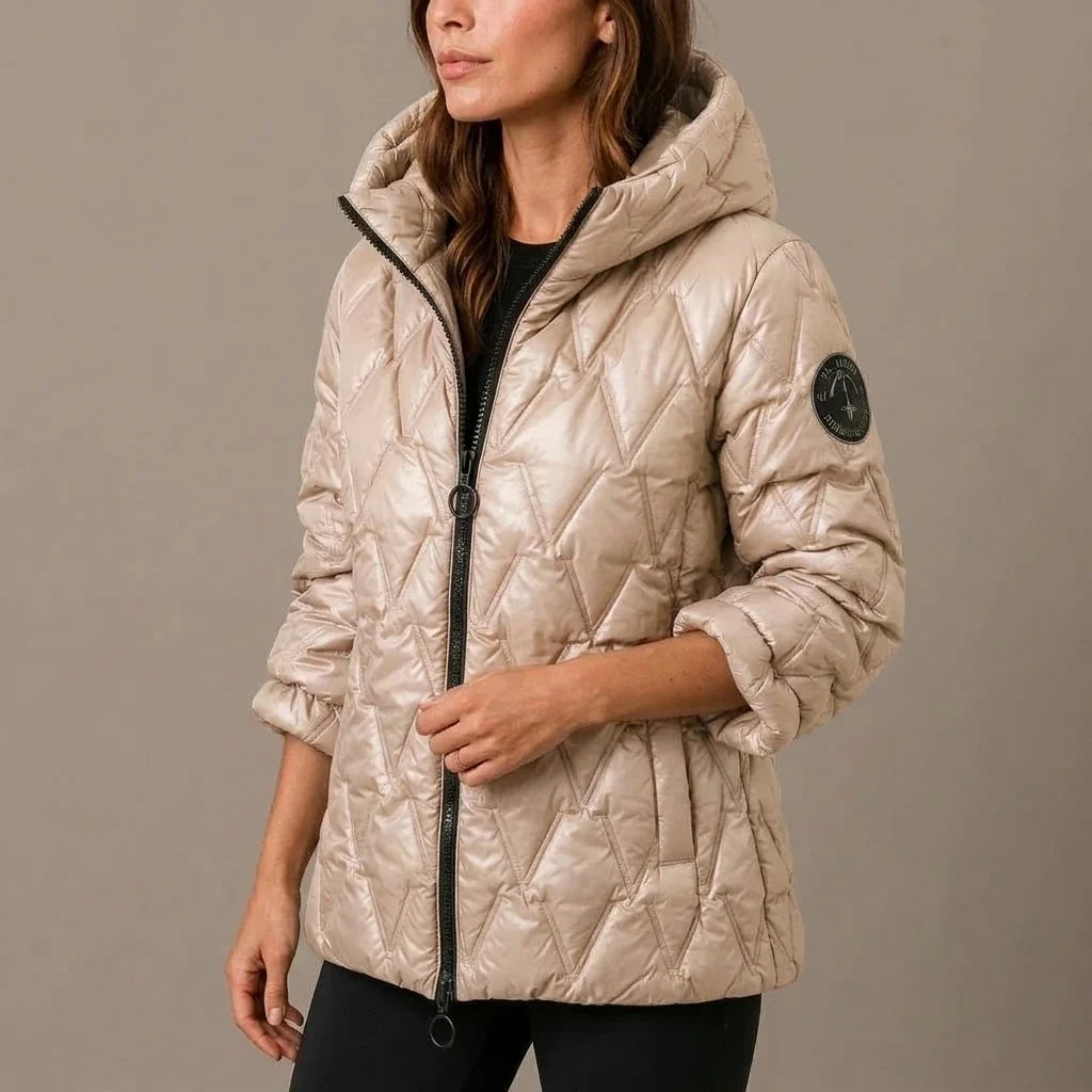Odile | Women's High-Neck Padded Hooded Puffer Coat