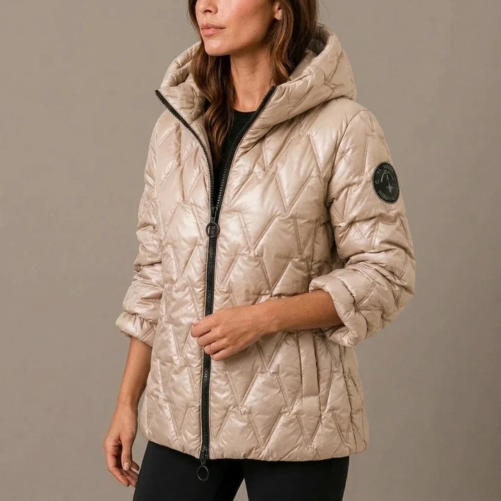 Odile | Women's High-Neck Padded Hooded Puffer Coat
