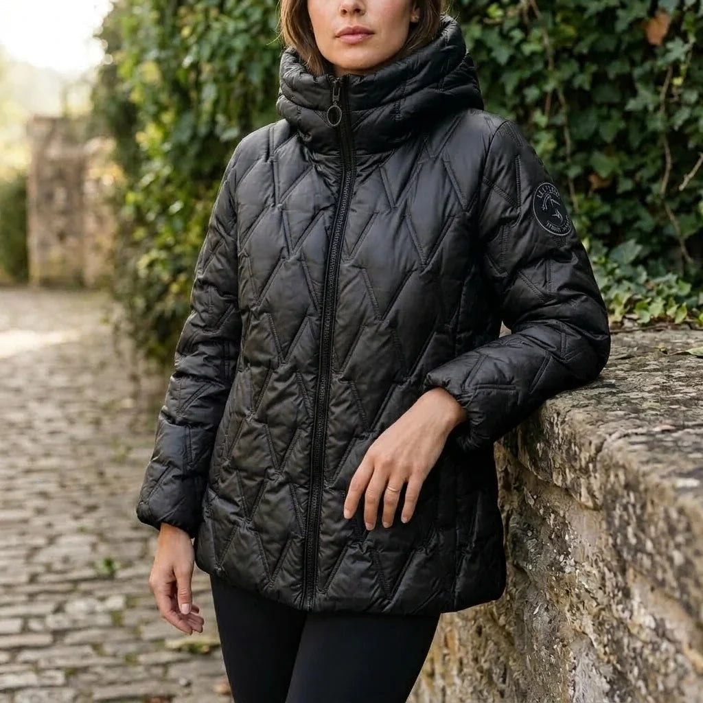 Odile | Women's High-Neck Padded Hooded Puffer Coat