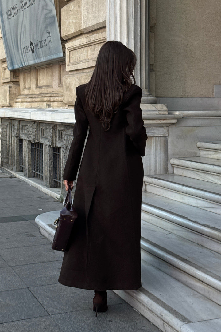 Adelaide | Women's Structured Longline Wool Coat