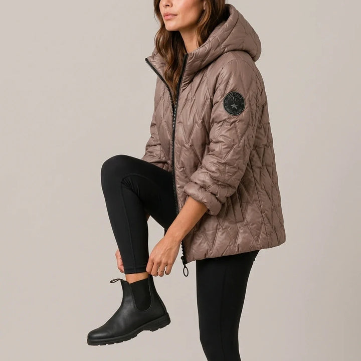 Odile | Women's High-Neck Padded Hooded Puffer Coat
