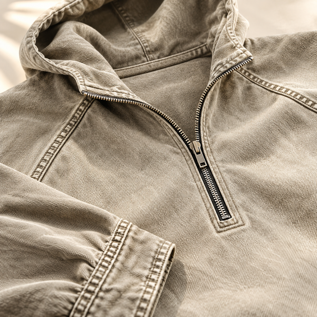 Reid | Men's Vintage-Wash Zip Hoodie
