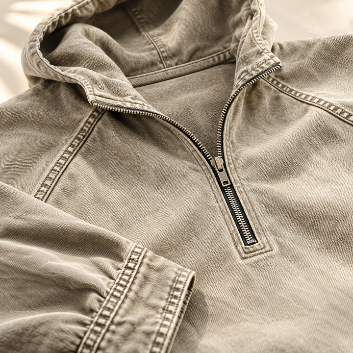 Reid | Men's Vintage-Wash Zip Hoodie