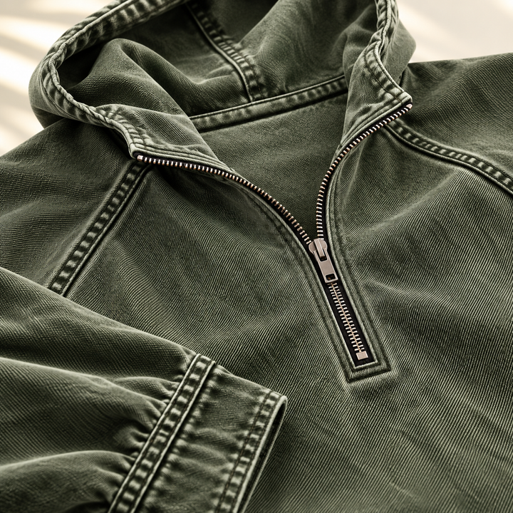 Reid | Men's Vintage-Wash Zip Hoodie