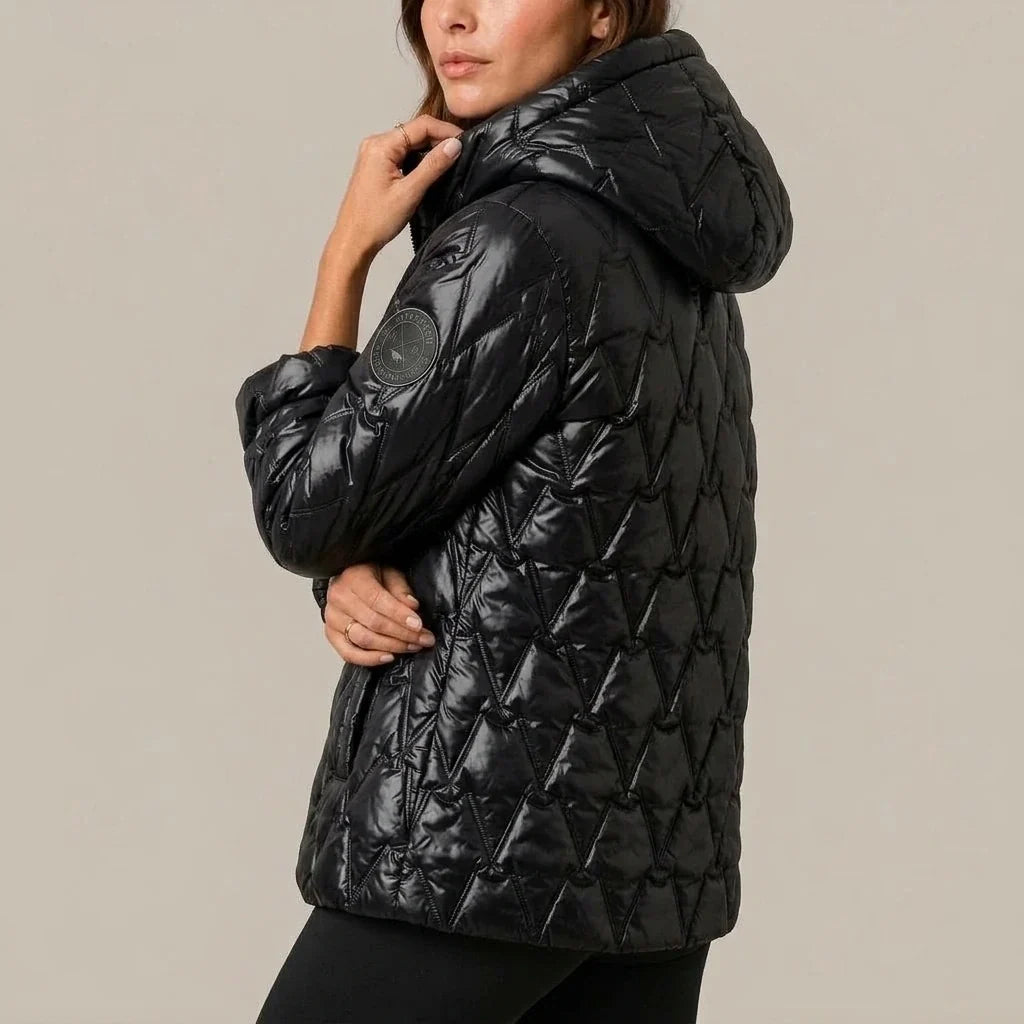Odile | Women's High-Neck Padded Hooded Puffer Coat