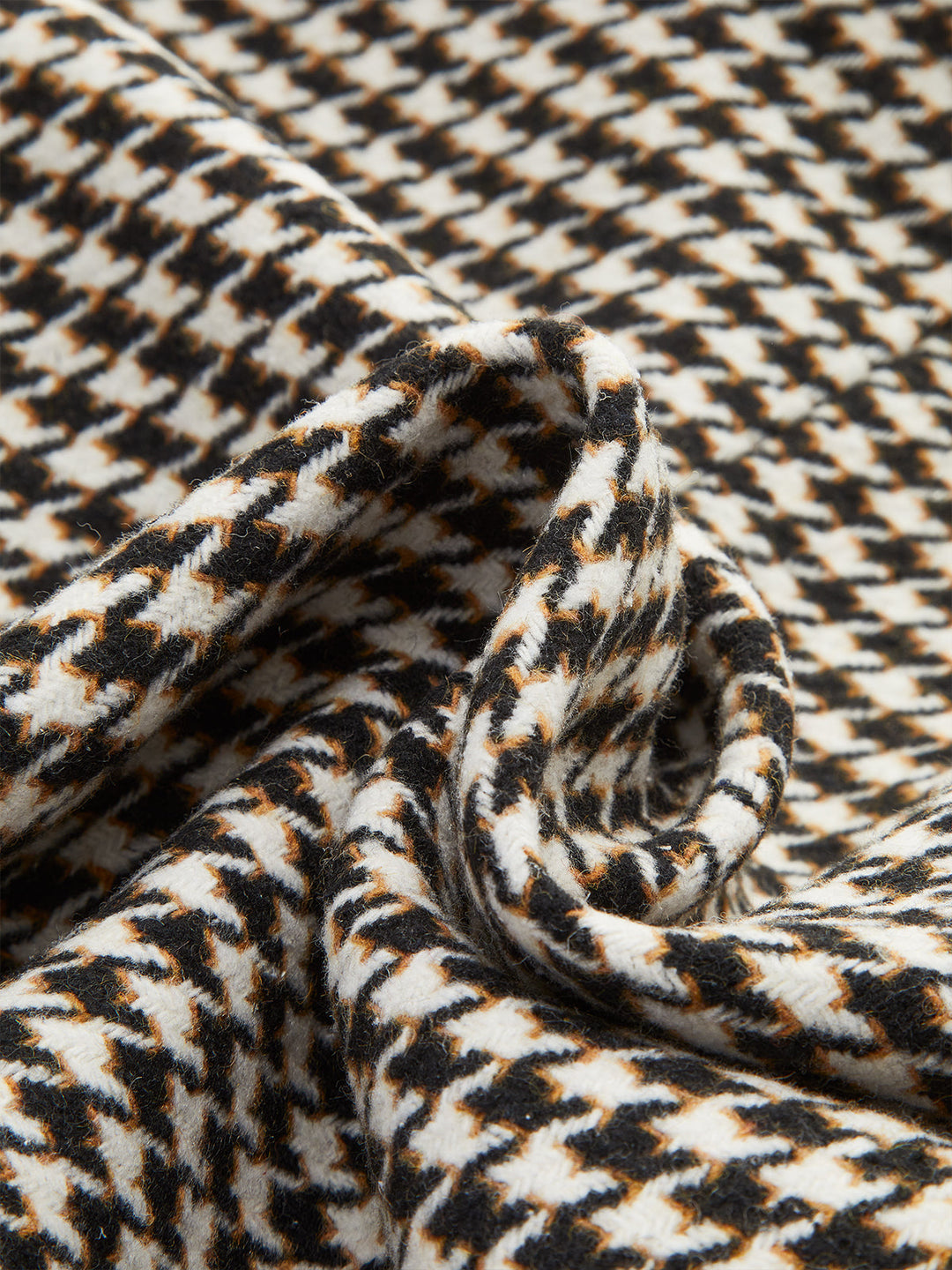 Cecilia | Women's Houndstooth Waist-Tie Blazer