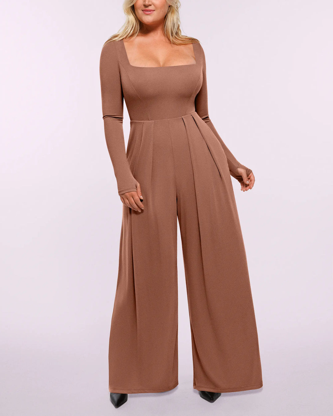 Capucine | Women's Square Neck Shaping Jumpsuit