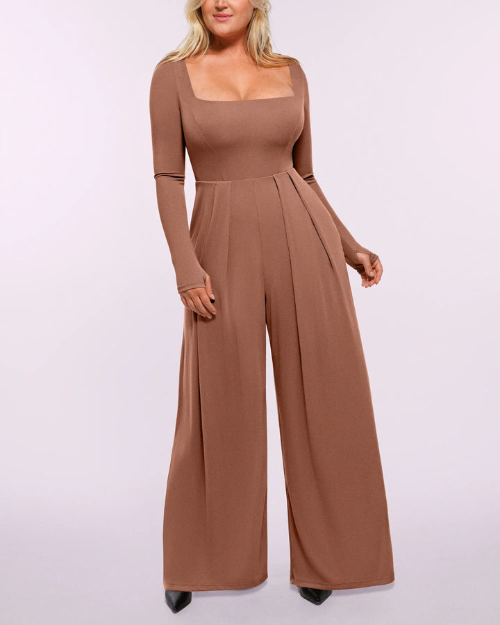 Capucine | Women's Square Neck Shaping Jumpsuit