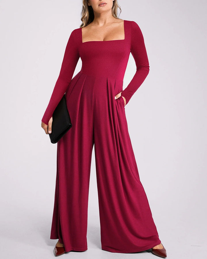 Capucine | Women's Square Neck Shaping Jumpsuit