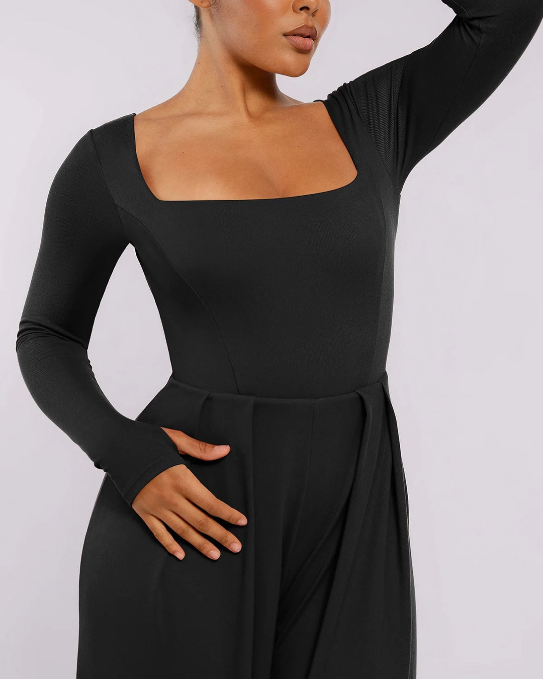 Capucine | Women's Square Neck Shaping Jumpsuit
