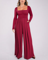 Capucine | Women's Square Neck Shaping Jumpsuit
