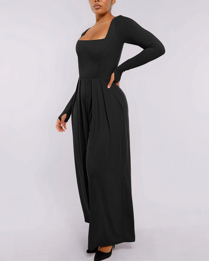 Capucine | Women's Square Neck Shaping Jumpsuit