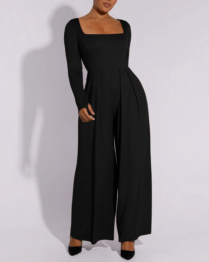 Capucine | Women's Square Neck Shaping Jumpsuit