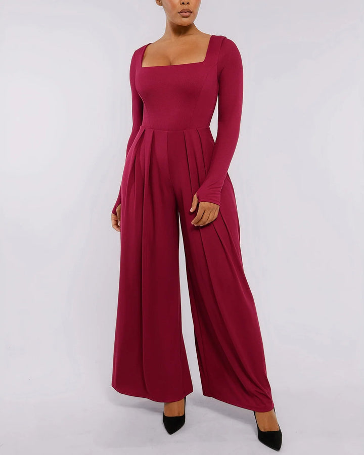 Capucine | Women's Square Neck Shaping Jumpsuit