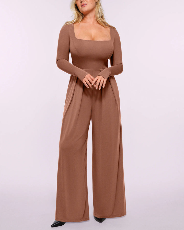 Capucine | Women's Square Neck Shaping Jumpsuit