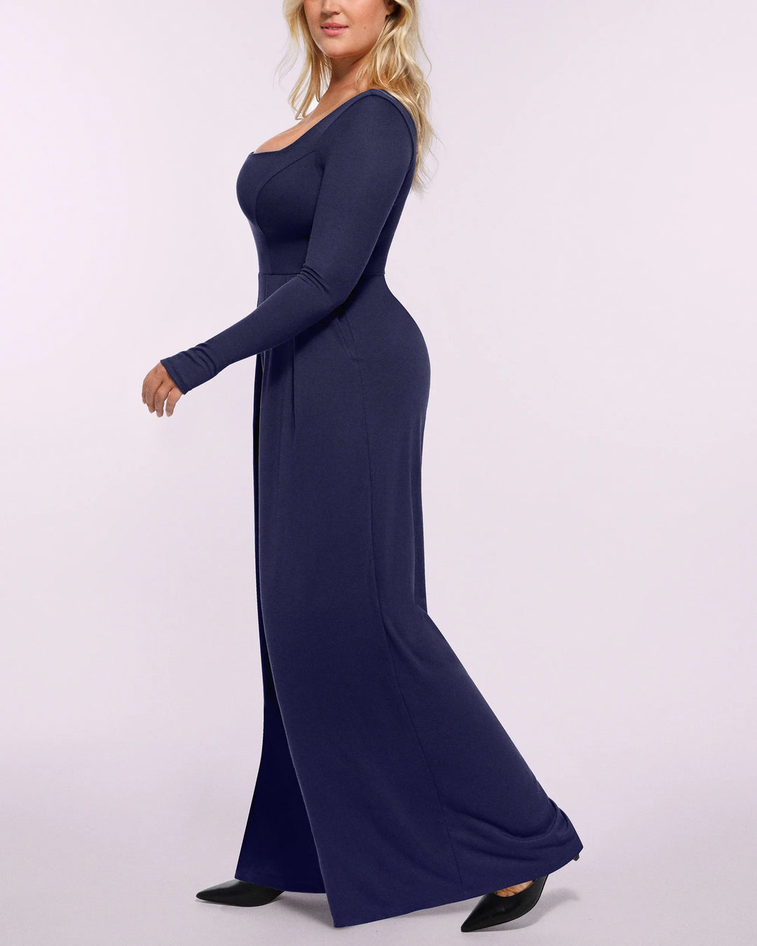 Capucine | Women's Square Neck Shaping Jumpsuit